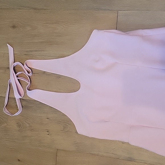 Abercrombie & Fitch Pink Halter Maxi Dress Size XLT - Picture 3 of 8